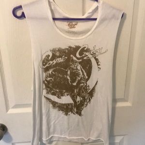 Cosmic cowboy muscle tee